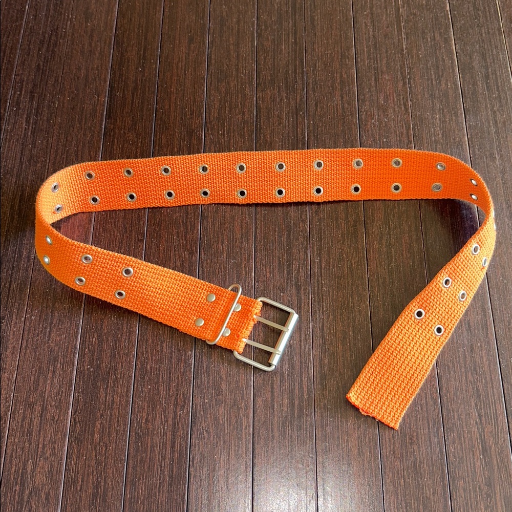 Orange Grommet Belt